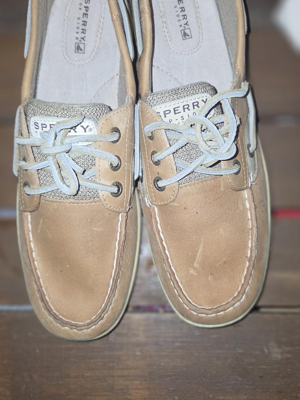 Sperry Men’s Tan Leather Boat Shoes
